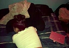 Birthday creampie from a fine light skin's big black cock