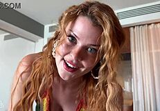 Business Retreat Hookup With My Busty Redhead Boss