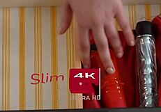 BF caught teen masturbating with vibrator, then bent over for cowgirl and cumshot