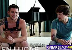 Sex toys excite gay jock for bareback creampie!