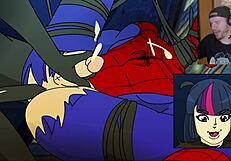 Spider-verse gone wrong with uncensored hentai creampie