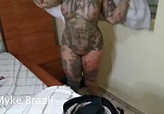 tatuda fogosa da dois pirocudo e mama bem gostoso com anal e assfucking