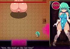 Mage Kanade explores futanari dungeon in gameplay quest