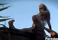 big titted kendall brooks gets fucked outdoors and facials