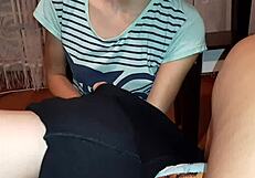 Romantic Lesbian Pussy Licking Leads to Intense Orgasm Under Rainy Sounds