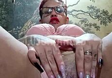 Argentinian hentai girl masturbates her big tits