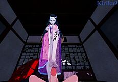 Nezuko Kamado fucks Daki in POV hentai