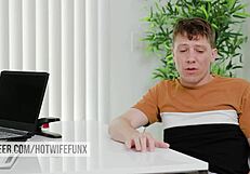 Hot tutor Kagney Linn Karter drills distracted student hard