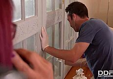 Rose Valerie's Anal Office Cleaning With Kai Taylor's Long Pipe