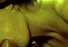 Enjoying a passionate moment with a sexy brunette in anal fuck