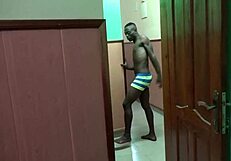 Surprise kitchen quickie with hot neighbors Lulu Vroumette and Chris Ramirez