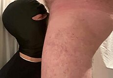 Straight alpha gives sloppy throatfuck to faggot