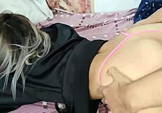 My cute neighbor just got back from a party and we had fun