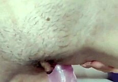 Oh wow, this sexy mommy is riding that dildo so beautifully while masturbating solo! 😍