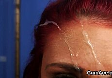 Flirty peach, swallow my cum on your face?