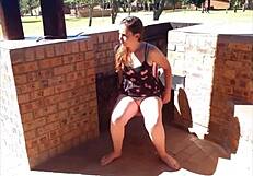 Watch this girl piss in public everywhere!