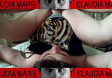 Stuffing panties deep into fat curvy pussy until she moans like a bitch