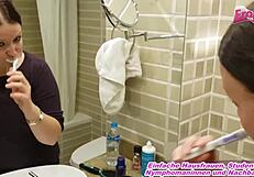 German Ex-Girlfriend Sucks and Swallows Cum