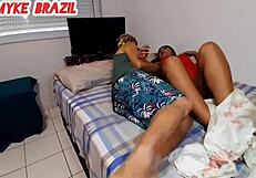 i got home and my wife was lying there with her body exposed it turned me on i sucked her there she gave me her ass nicely in sheer