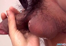 Japanese Lady Intensely Gangbanged In Threesome