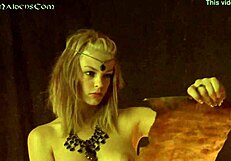 Ritual With Candles And Masturbating In Outdoor Costumes