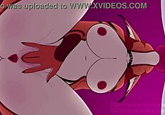 anime hentai big tits clash in wild furry cartoon climax scene