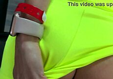 Trainer offers taboo exercises and fucks young katty close up in the gym cum on ass