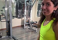 Trainer offers taboo exercises and fucks young katty close up in the gym cum on ass