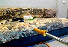 Stretching my ass online in cosplay slut costumes during web chat assfucking