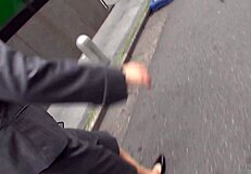 Big-breasted beauty picked up is fair-skinned and has intense sex