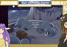 Lesbian orgy in Avatar with big tits and assfucking