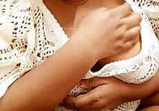 Tamil Srilankan IT professional shows off stunning natural tits in candid video.