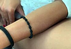 Amateur Horny In Car: Masturbating And Fingering Outdoors?