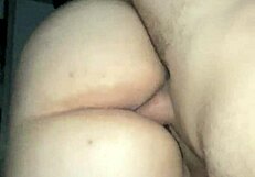 chubby young girl rides her lover's cock for creampie while husband is at work