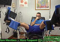 The Cum Clinic Extraction 6 With Angel Ramiraz Naked Doctor Jerks Restrained Cock Watch Entire Film At Guysgonegynocom