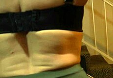 Muscular redhead secretary dominates her boss at work.