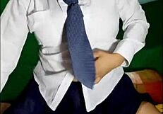 Seductive stepdaughter gets hot after classes, giving intense sex in delicious way