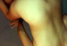 Amateur guy fucks buddy's wife with monster cock bareback