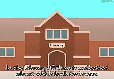 Library Romance Tomni Sparks Wild Hentai Fantasies with Big Tits Anime Action