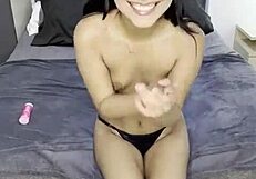 two latina babes suck big white cock