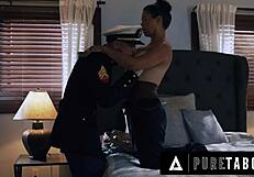 Conversational-Neutral Pure taboo lonely widow Dana Vespoli mourns in military memory