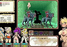 In this hentai anime game, 4 bitches explore the dungeon in Dan Ero+ live play part 1! 🔥