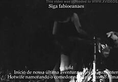 Casual wife shows off on street with voyeur filming