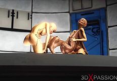 i explore the secrets of area 51 with a 3d android in the lab