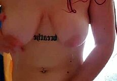 anime girl enjoys shower time with multiple climaxes