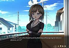 luna gives wet blowjob in ghost marriage hentai game