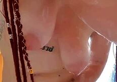 anime girl enjoys shower time with multiple climaxes