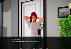 in my new family, the milf brunette and redhead explore erotic adventures with big tits and ass