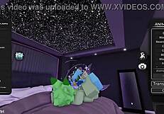 Furry Gay Character Enjoys Oral Sex in Roblox