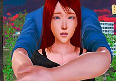 in my new family, the milf brunette and redhead explore erotic adventures with big tits and ass